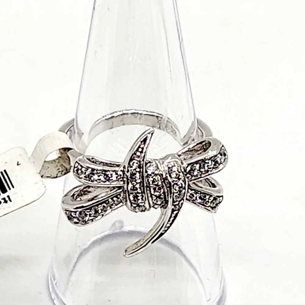 Beautiful Sterling Silver Bow Ring NWT - Picture 1 of 8